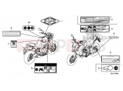 HONDA CB650FE CB650F 2014 F-36 WARNING LABEL