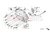 HONDA CBF10007 CBF1000 2007 E-5 RIGHT CRANKSHAFT COVER