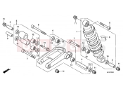 HONDA CBF10007 CBF1000 2007 F-25 REAR SHOCK ABSORBER