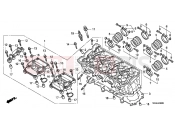 HONDA CBF1000A CBF1000 2010 E-2 CYLINDER HEAD