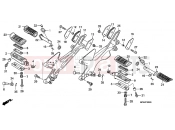 HONDA CBF1000A CBF1000 2010 F-22 FOOTREST