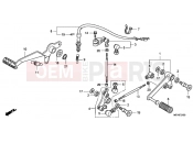 HONDA CBF1000A9 CBF1000 ABS 2009 F-21 PEDAL