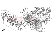 HONDA CBF1000FA CBF1000F 2010 E-2 CYLINDER HEAD