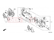 HONDA CBF1000FC CBF1000F 2012 F-12 FRONT BRAKE CALIPER (CBF1000F)