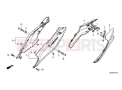 HONDA CBF1000FC CBF1000F 2012 F-23-10 REAR ENGINE COVER