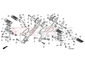 HONDA CBF1000FAA CBF1000F ABS 2010 F-30 FOOTREST