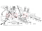 HONDA CBF1000FAB CBF1000F ABS 2011 F-7 STEERING BAR PIPE / UPPER BRIDGE