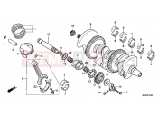 HONDA CBF1000FAC CBF1000F ABS 2012 E-14 CRANKSHAFT / PISTON