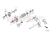 HONDA CBF1000FAE CBF1000F ABS 2014 E-16 TRANSMISSION DRUM