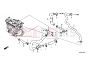 HONDA CBF1000FAE CBF1000F ABS 2014 E-17 VÍZCSŐ