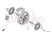 HONDA CBF1000FAE CBF1000F ABS 2014 F-14 FRONT WHEEL