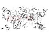 HONDA CBF1000FAE CBF1000F ABS 2014 F-43 UPPER ENGINE HOUSING