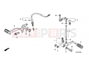 HONDA CBF1000FSA CBF1000FS 2010 F-29 PEDAL