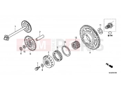 HONDA CBF1000FSC CBF1000FS 2012 E-7 CLUTCH COUPLING START
