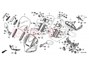 HONDA CBF1000FTA CBF1000FT 2010 F-43 UPPER ENGINE HOUSING