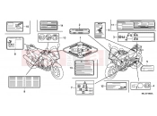 HONDA CBF1000FTC CBF1000FT 2012 F-49 WARNING LABEL