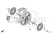 HONDA CBF1000S7 CBF1000S 2007 F-12 FRONT WHEEL