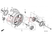 HONDA CBF1000S7 CBF1000S 2007 F-15 REAR WHEEL