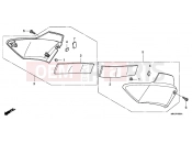 HONDA CBF1000S7 CBF1000S 2007 F-18 SIDE COVER