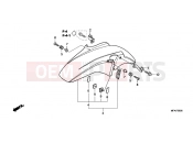HONDA CBF1000S8 CBF1000S 2008 F-9 FRONT FENDER