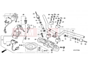 HONDA CBF1000T7 CBF1000T 2007 F-7 STEERING BAR PIPE / UPPER BRIDGE