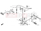 HONDA CBF1000T7 CBF1000T 2007 F-21 PEDAL