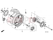 HONDA CBF1000T8 CBF1000T 2008 F-15 REAR WHEEL
