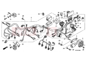 HONDA CBF1000T8 CBF1000T 2008 F-30 WIRING HARNESS