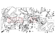 HONDA CBF1000T8 CBF1000T 2008 F-35 ENGINE HOUSING