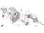 HONDA CBF1000TA CBF1000T 2010 F-15 REAR WHEEL
