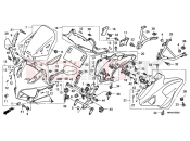HONDA CBF1000TA CBF1000T 2010 F-35 ENGINE HOUSING
