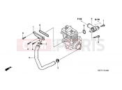 HONDA CBF5004 CBF500 2004 E-18 WATER PIPE