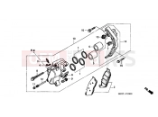 HONDA CBF5004 CBF500 2004 F-10 FRONT BRAKE CALIPER (CBF500)
