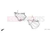 HONDA CBF5004 CBF500 2004 F-17 SIDE COVER