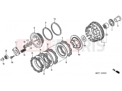 HONDA CBF5006 CBF500 2006 E-6 CLUTCH