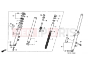 HONDA CBF5006 CBF500 2006 F-9 FRONT FORK