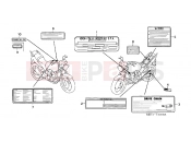 HONDA CBF5006 CBF500 2006 F-33 ​​WARNING LABEL