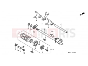 HONDA CBF500A4 CBF500 2004 E-17 TRANSMISSION DRUM