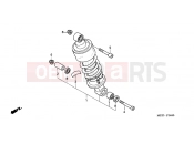 HONDA CBF500A4 CBF500 2004 F-24 REAR SHOCK ABSORBER