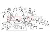 HONDA CBF600N9 CBF600 2009 F-6 STEERING BAR PIPE / UPPER BRIDGE