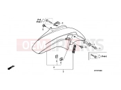 HONDA CBF600N9 CBF600 2009 F-8 FRONT FENDER
