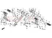 HONDA CBF600S9 CBF600 2009 F-21 FOOTREST