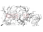 HONDA CBF600S9 CBF600 2009 F-34 ENGINE HOUSING