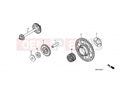 HONDA CBF600SA8 CBF600 ABS 2008 E-7-1 CLUTCH COUPLING START (CBF600S8 / SA8 / N8 / NA8)