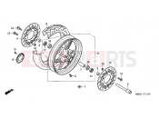 HONDA CBF600N5 CBF600N 2005 F-11 FRONT WHEEL