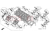 HONDA CBF600N8 CBF600N 2008 E-2-1 CYLINDER HEAD (CBF600S8 / SA8 / N8 / NA8)