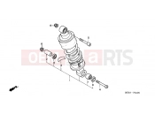 HONDA CBF600N8 CBF600N 2008 F-24 REAR SHOCK ABSORBER