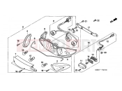 HONDA CBF600N8 CBF600N 2008 F-27 REAR COMBINATION LAMP