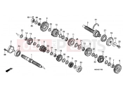 HONDA CBF600NA CBF600N 2010 E-17 TRANSMISSION