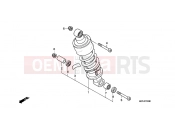 HONDA CBF600NA CBF600N 2010 F-33 ​​REAR SHOCK ABSORBER